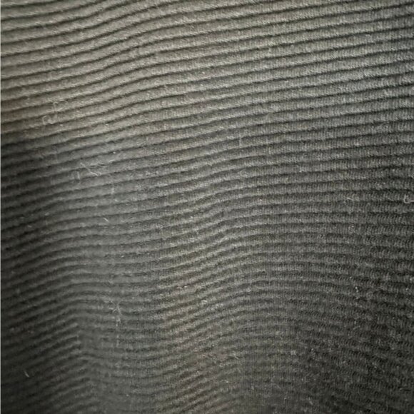 ZARA Ribbed Funnel Neck Pullover Sweatshirt Black Size L (Missing String) - Picture 8 of 8